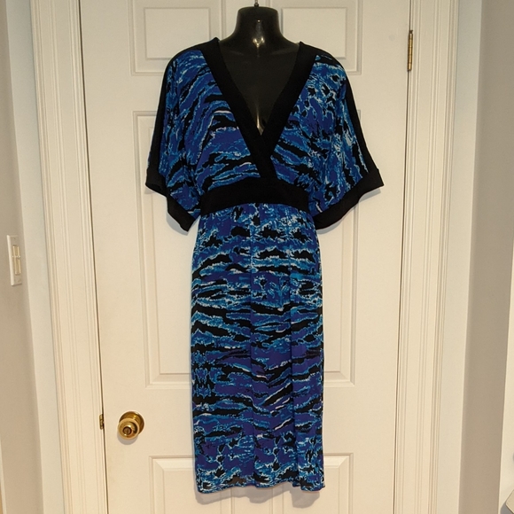 Vintage Torrid Blue Print dress - Picture 1 of 4